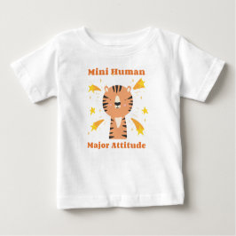 ミニヒューマン専攻の姿勢 ベビーTシャツ