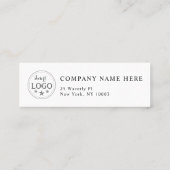 ミニビジネスパーソナライズされたカード(デザイン付き) スキニー名刺 (裏面)