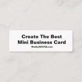 ミニビジネ最高のス・カードの作成 スキニー名刺 (正面)