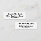 ミニビジネ最高のス・カードの作成 スキニー名刺 (正面/裏面)