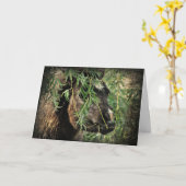 ミニビーズオネリー、誕生日 カード (黄色い花)