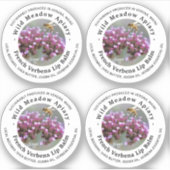 ミニビーズワックスリップバーム蓋ラベルフランスのベルベナ(4) シール (正面)