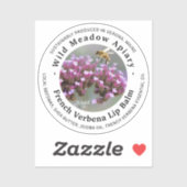 ミニビーズワックスリップバーム蓋ラベルベフランスのルベナ シール (シート)