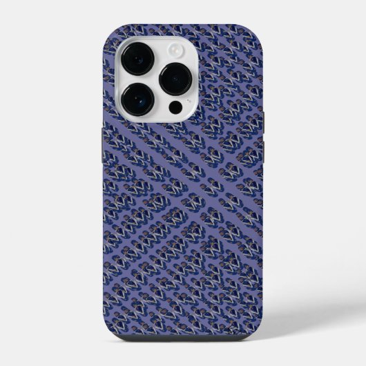 ミニビーチサンダル (青/紫) iPhoneケース (裏面)