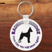 ミニピッシャーミニピンレインボーブリッジのキーチェーン キーホルダー (正面)