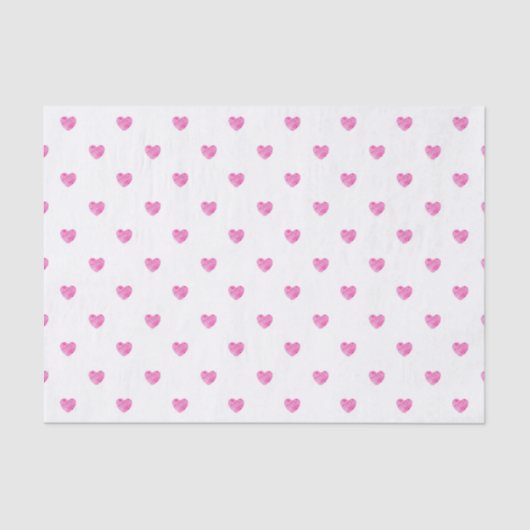 ミニピンクウォーターのカラーハート 薄葉紙 (正面)