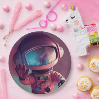 ミニピンクエイリアン ペーパープレート