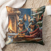 ミニピンシャーホリデイデザインバイリッチアメンギル クッション (ブランケット)