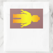 ミニフィッカスタマイズク[ゴールデン] 長方形シール (バッグ)