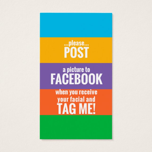 ミニフェイシャル教示カード (裏面)