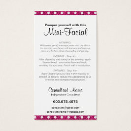 ミニフェイシャル教示カード