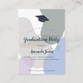 ミニフォトパステルキュート2025卒業招待状 エンクロージャーカード (裏面)