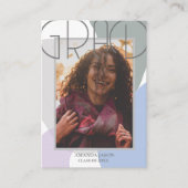 ミニフォトパステルキュート2025卒業招待状 エンクロージャーカード (正面)