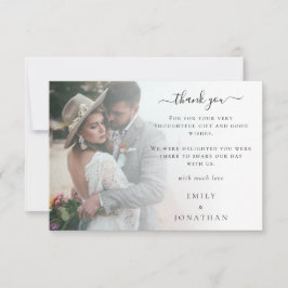 ミニフォモダントオーバーレイ結婚の感謝 ノートカード