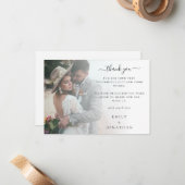 ミニフォモダントオーバーレイ結婚の感謝 ノートカード (正面/裏面インサイチュ)