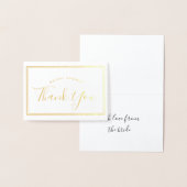 ミニフレームブライダルシャワーサンキューフォイルカード 箔カード (ディスプレー)
