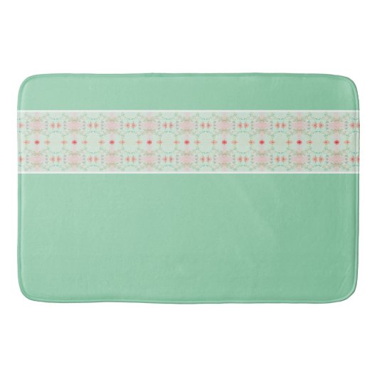 ミニフローラアクセント付トリム バスマット (正面)