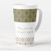 ミニフローラハッピーバースデーラテマグ カフェラテマグ (右アングル)