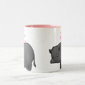 ミニブタの愛情 ツートーンマグカップ (中央)