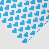 ミニブライトブルーハートパターンティッシュペーパー 薄葉紙 (詳細)