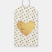 ミニブラックハートバレンタインデー ギフトタグ (裏面)