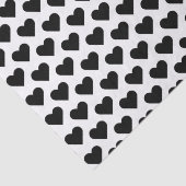 ミニブラックハートパターンティッシュペーパー 薄葉紙 (詳細)