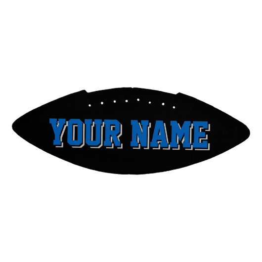 ミニブラックブルーシルバーグレーフットボパーソナライズされたール アメリカンフットボール (パネル)