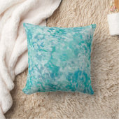 ミニブルーアクアブラシ絵を描枕 クッション (ブランケット)