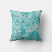 ミニブルーアクアブラシ絵を描枕 クッション (裏面)