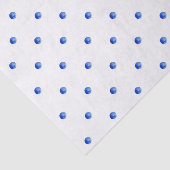 ミニブルーウォーターのカラー水玉模様 薄葉紙 (詳細)