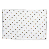 ミニブルードッグのキス ホワイト 枕カバー (裏面)