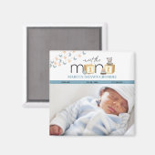 ミニブルーベイビーマグネットをご紹介 マグネット (正面/裏面)