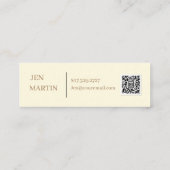 ミニプリンセスパーティー名刺 スキニー名刺 (裏面)