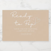 ミニプロセポップ・アートのスコラベル スパークリングワインラベル (シングルラベル)