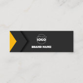 ミニプロフェッショナルシンプル名刺 スキニー名刺 (正面)