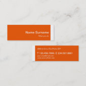 ミニプロモダンファイル名刺テンプレート スキニー名刺 (正面/裏面)