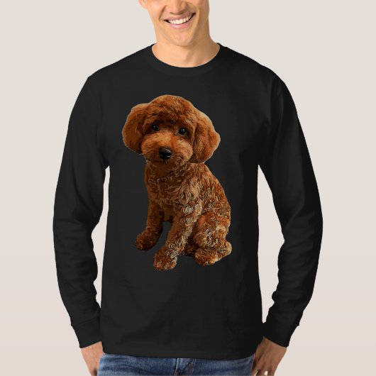 ミニプードルゴールデンドードル Tシャツ (正面)