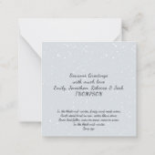 ミニベアスノープリンセスブリークミッドウィンターホリデイ ノートカード (裏面)