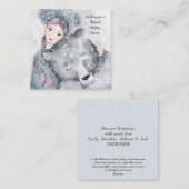 ミニベアスノープリンセスブリークミッドウィンターホリデイ ノートカード (正面/裏面)