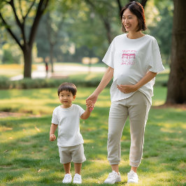 ミニベイビーブーティーズ出産予定日妊娠Tシャツ Tシャツ