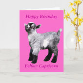 ミニベビーヤギカード カード (黄色い花)