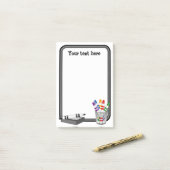 ミニホワイトボード ポストイット (デスク上)