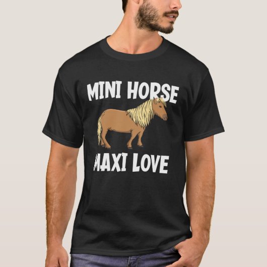 ミニホースマキシ愛ミニチュアホース Tシャツ (正面)