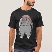 ミニホーランドロップイヤーウサギ イースター Tシャツ (正面)