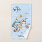 ミニボス出荷の海カスタマイズ バスタオルセット (ハンドタオル)