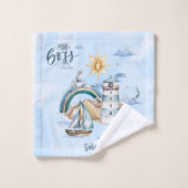 ミニボス出荷の海カスタマイズ バスタオルセット (ウォッシュタオル)