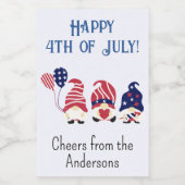 ミニボトル7月4日の赤白青格言, 10 ワインラベル (シングルラベル)