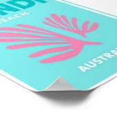 ミニポスター – ボンディビーチオーストラリア ポスター (角)