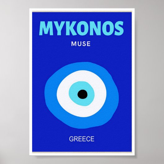 ミニポスター – Mykonos Muse Greece ポスター (正面)