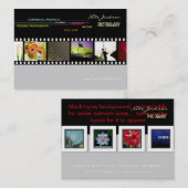 ミニポートフォリオの名刺の写真テンプレート 名刺 (正面/裏面)